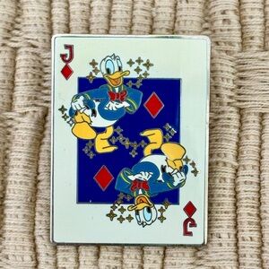 DISNEY 2005 *Rare* LE 1000 Donald Duck Jack of Diamonds Surprise Pin